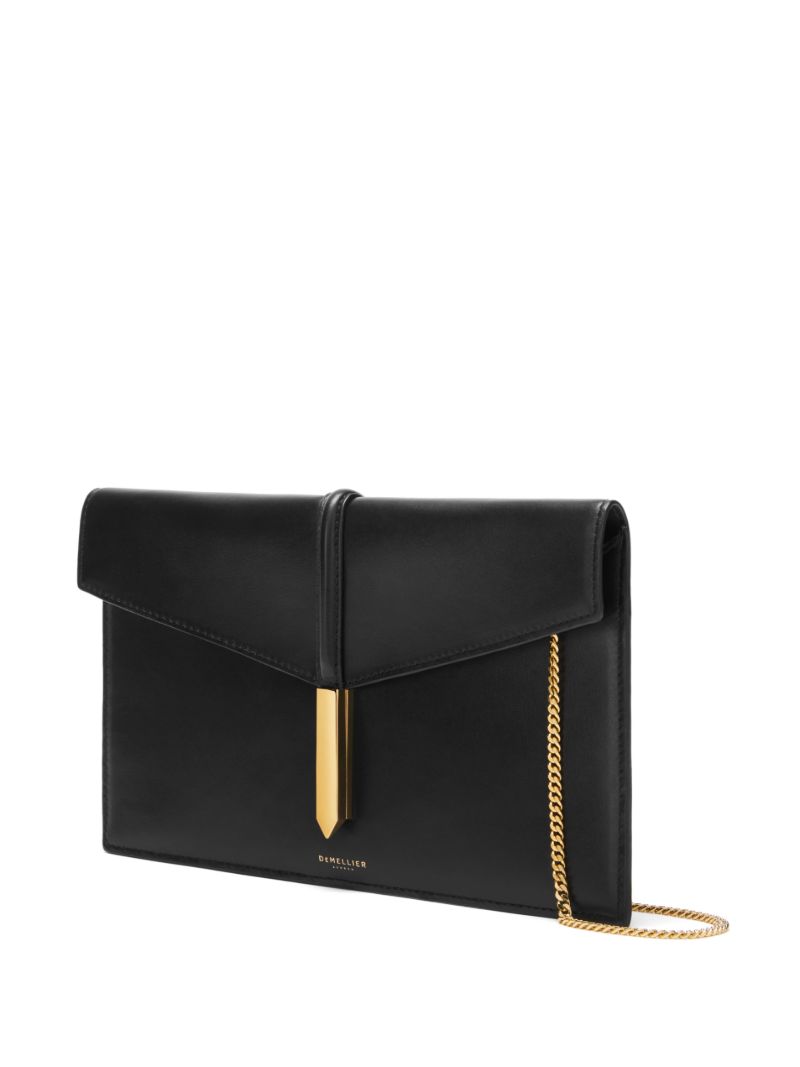 Black Tokyo Leather Clutch Bag