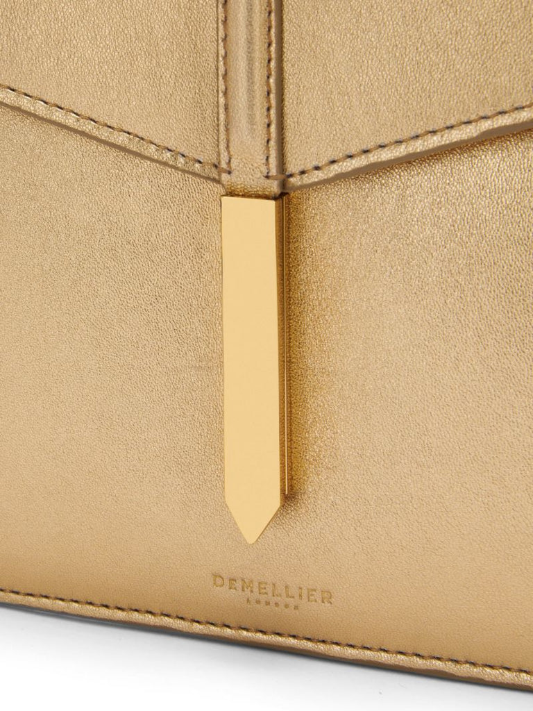 Gold Tokyo Leather Clutch Bag