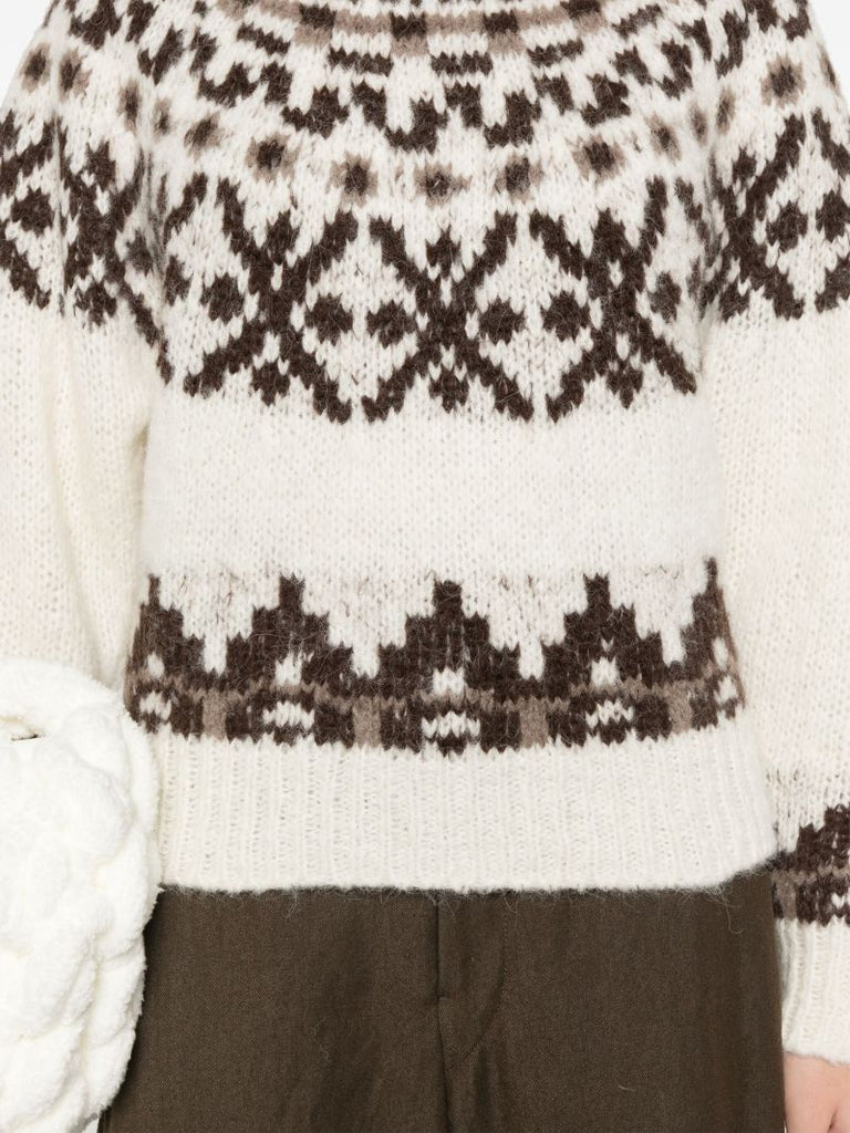 White Fair Isle Sweater