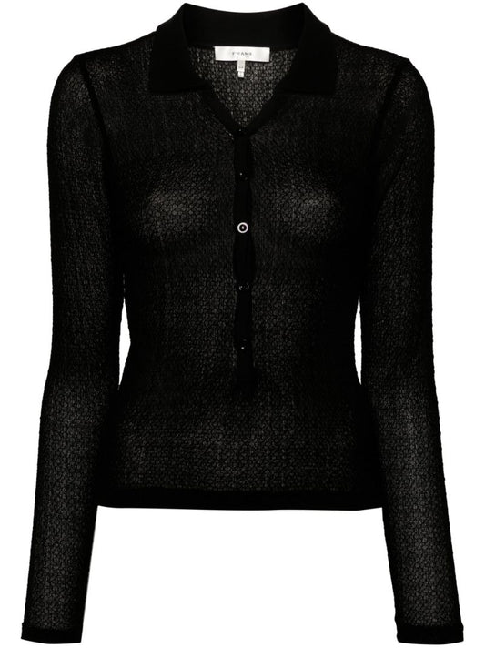 Knitted Polo Top