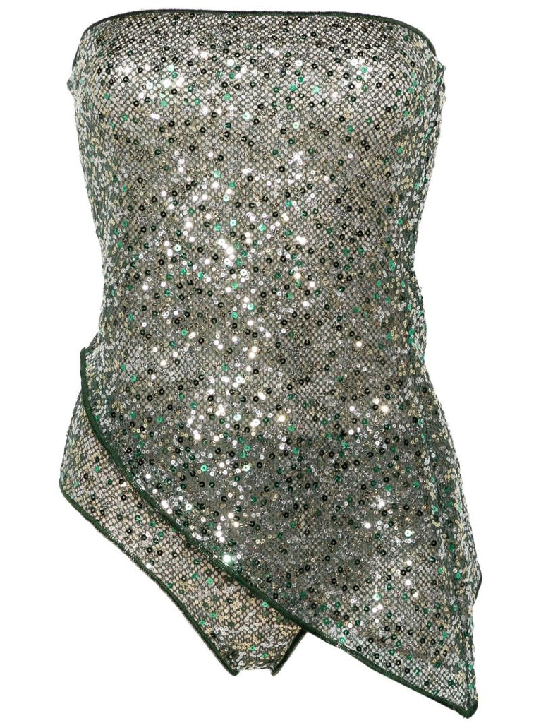 Green Disco Mesh Two-piece Set