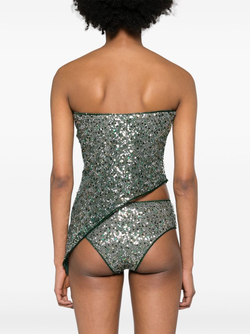 Green Disco Mesh Two-piece Set