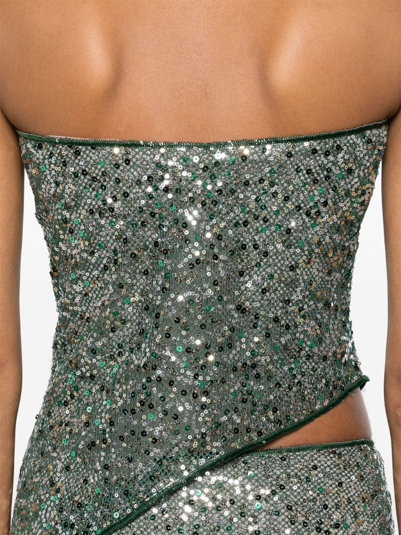 Green Disco Mesh Two-piece Set