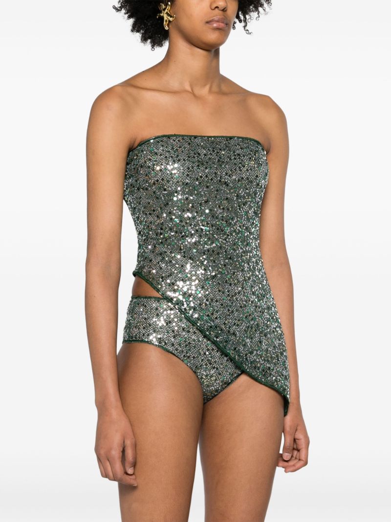 Green Disco Mesh Two-piece Set