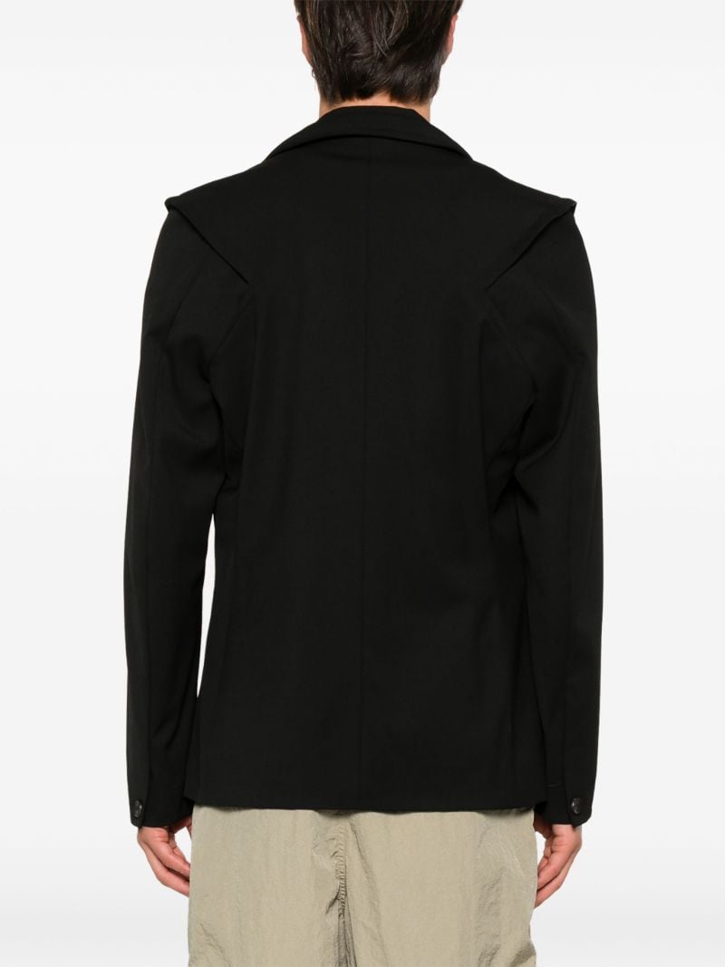 Buttoned Single-breasted Blazer