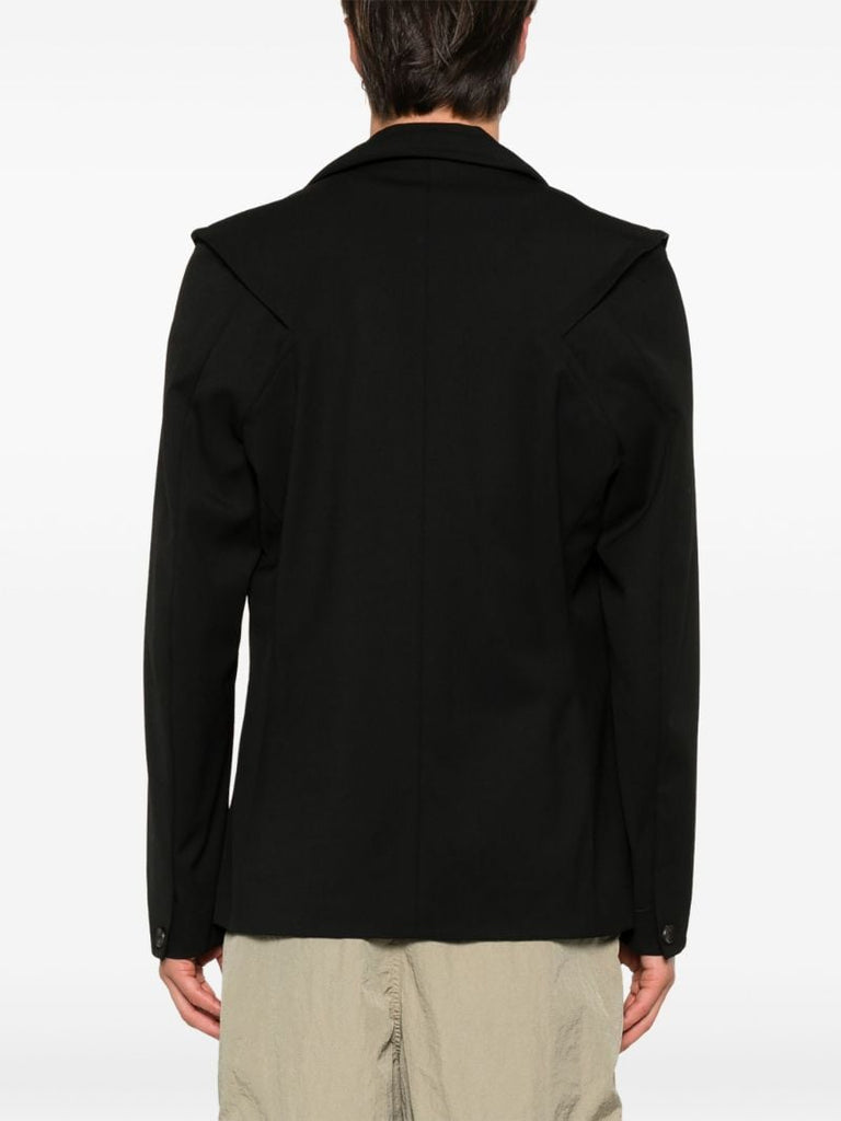 Buttoned Single-breasted Blazer