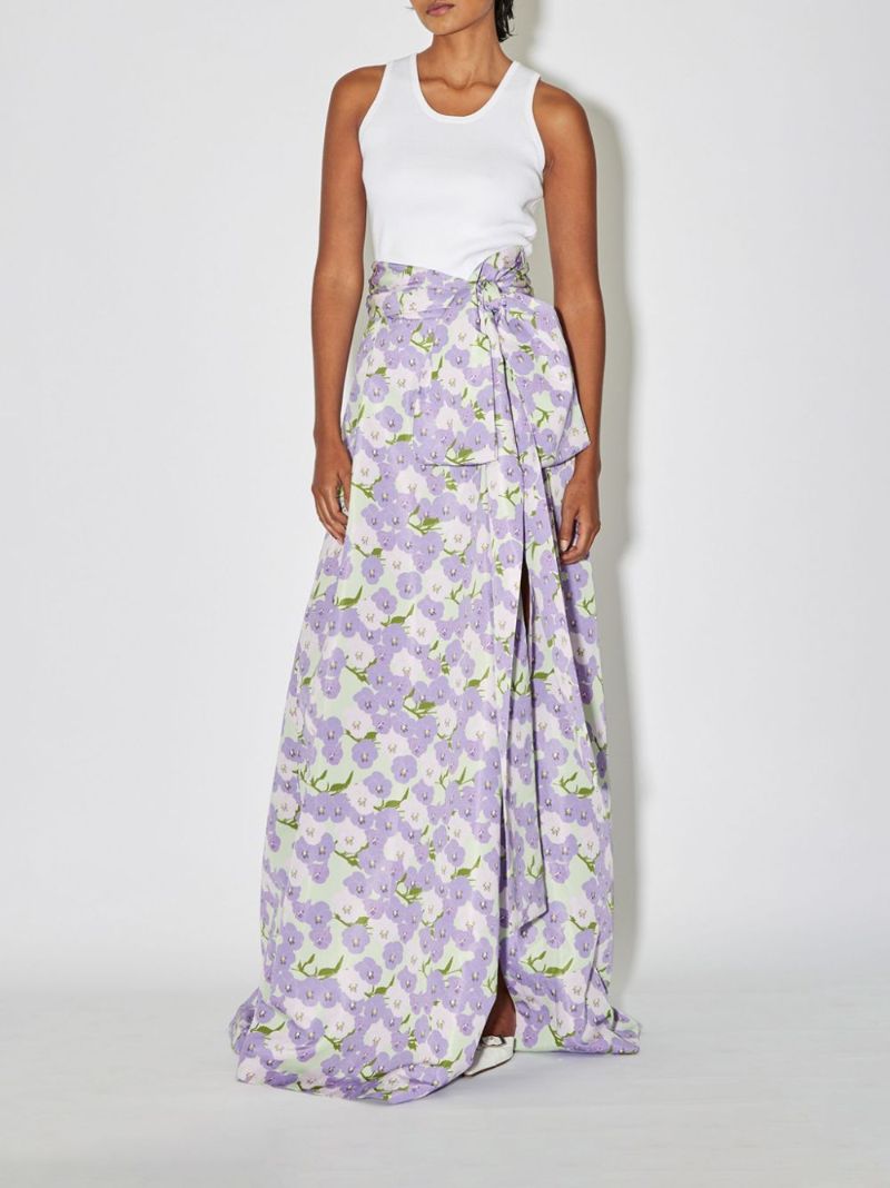 Purple Beatrice Maxi Skirt