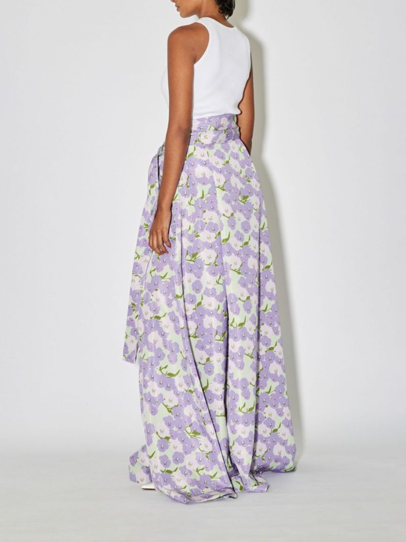 Purple Beatrice Maxi Skirt