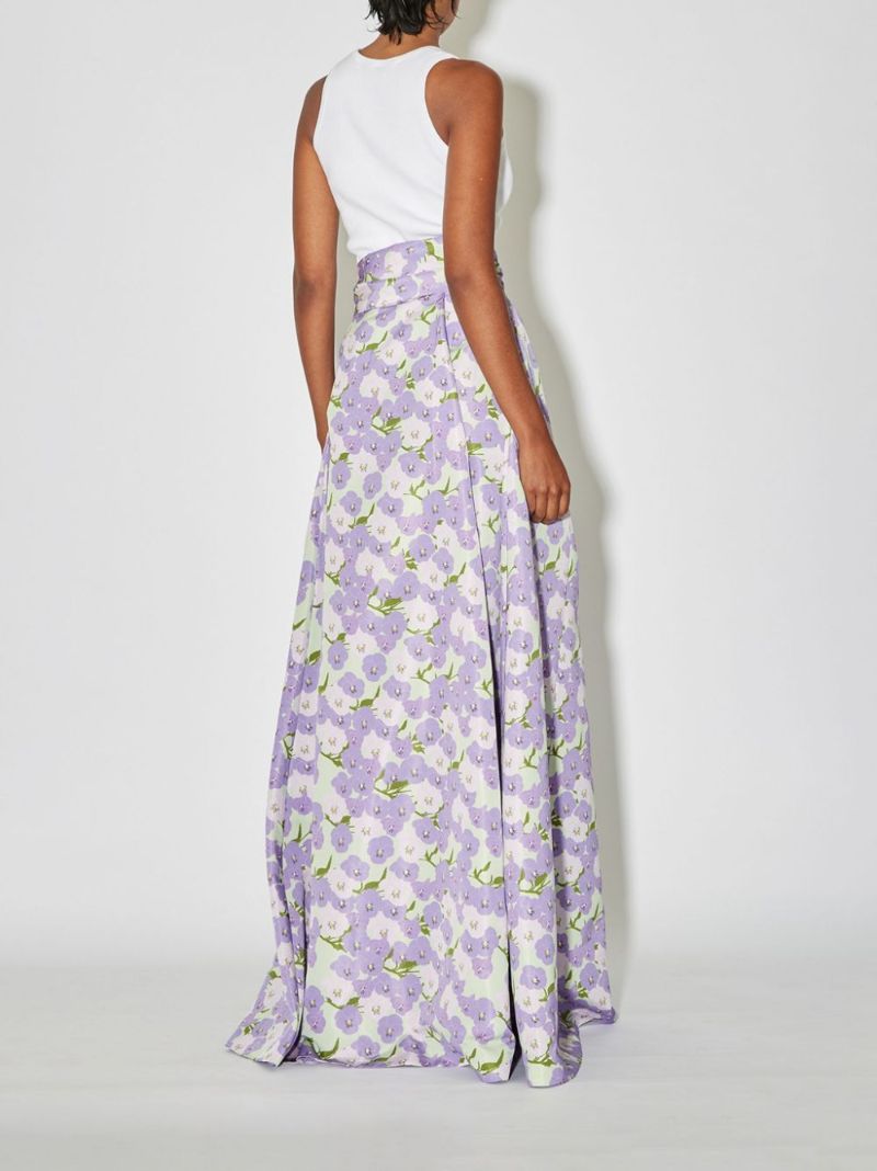 Purple Beatrice Maxi Skirt