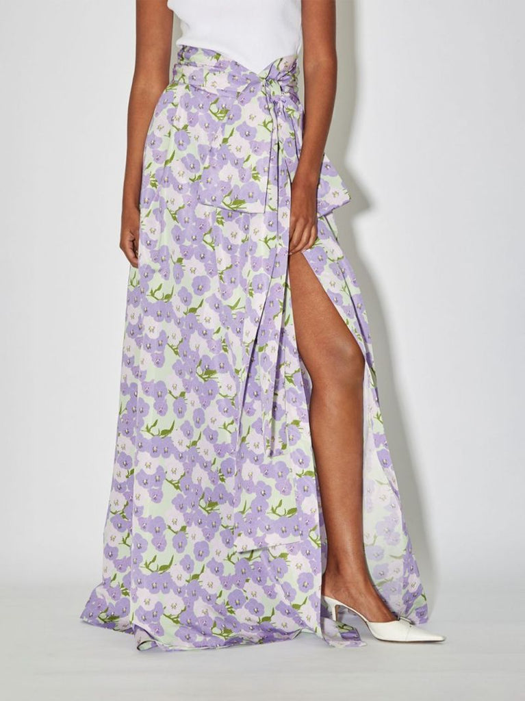 Purple Beatrice Maxi Skirt