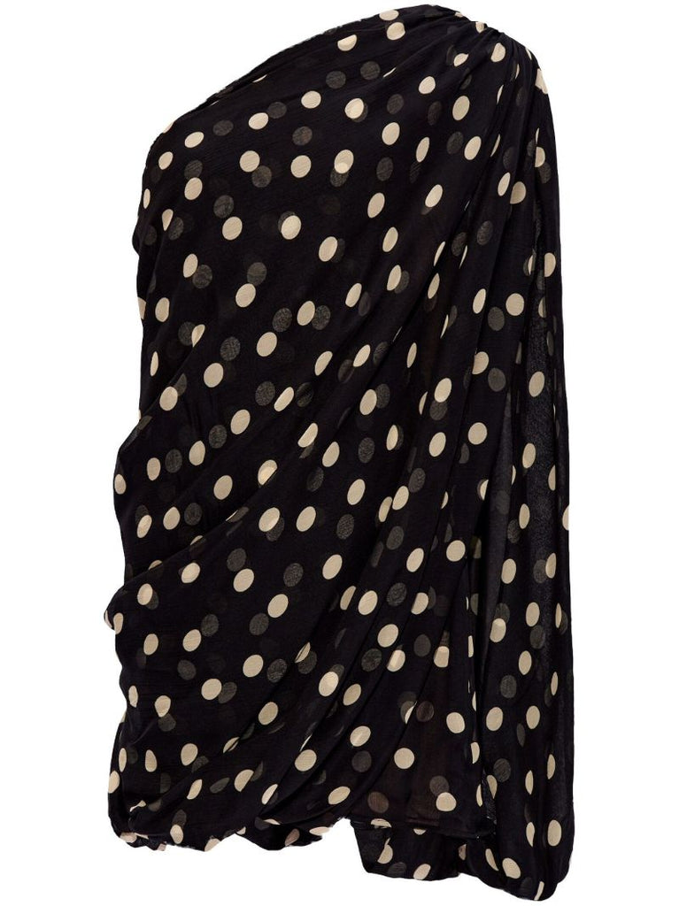Black Polka Dot-print Dress