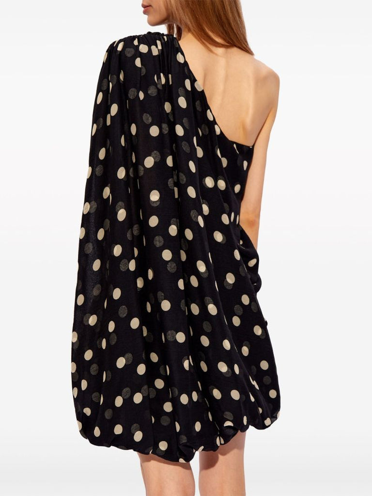 Black Polka Dot-print Dress