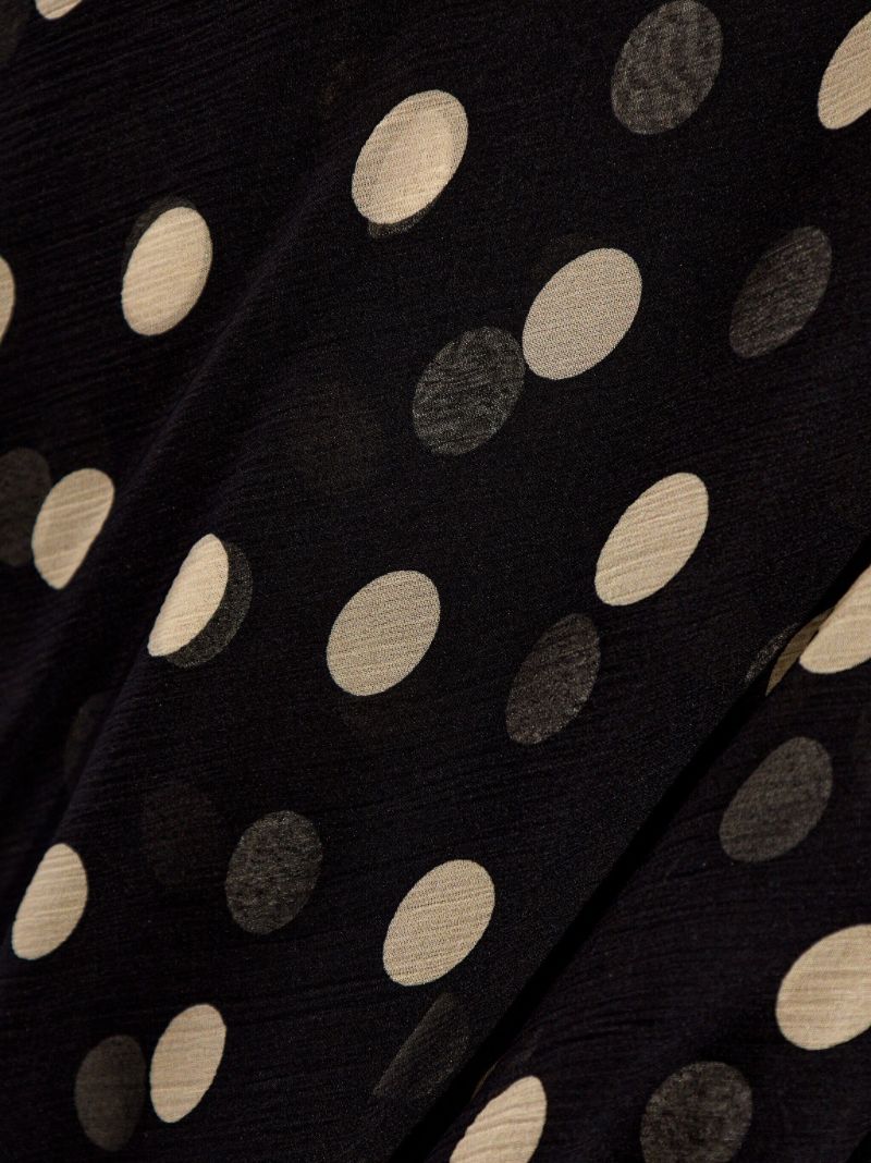 Black Polka Dot-print Dress