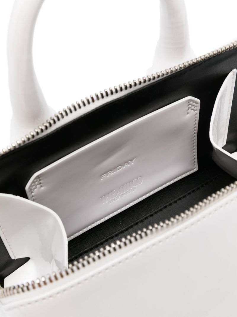 White Friday Leather Tote Bag