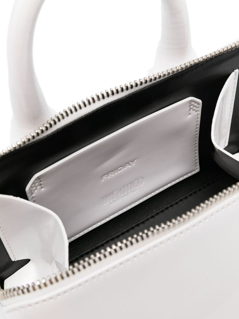 White Friday Leather Tote Bag