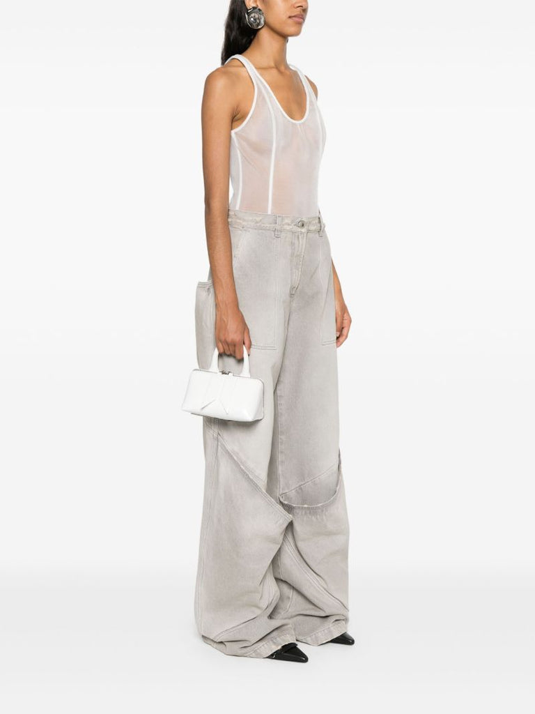 White Friday Leather Tote Bag