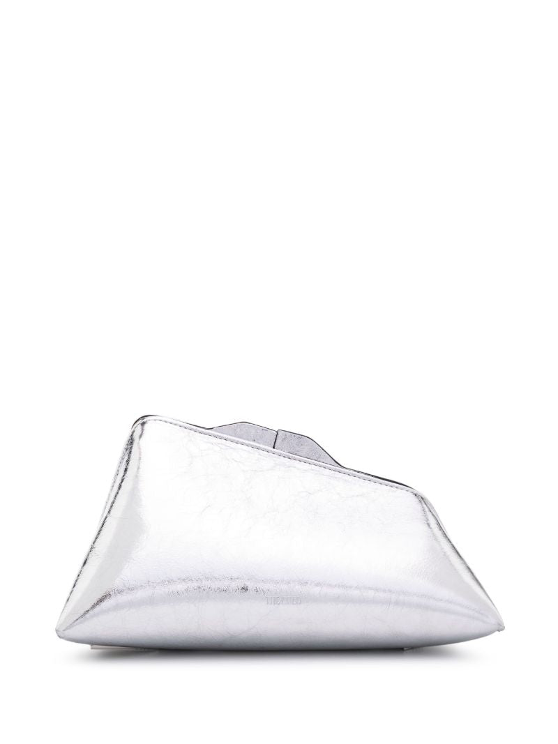 Silver-tone 8.30pm Metallic Clutch Bag