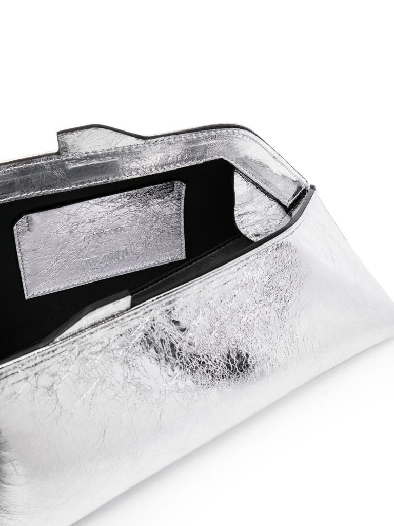 Silver-tone 8.30pm Metallic Clutch Bag