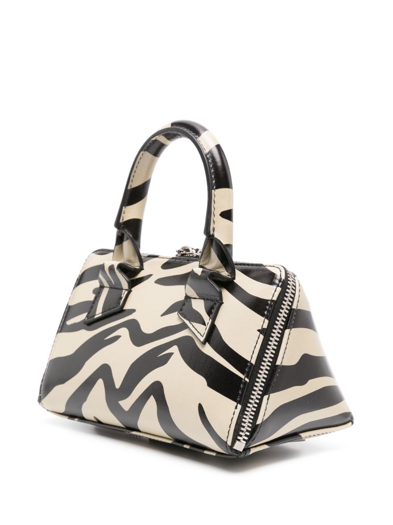 Black Safari Leather Tote Bag