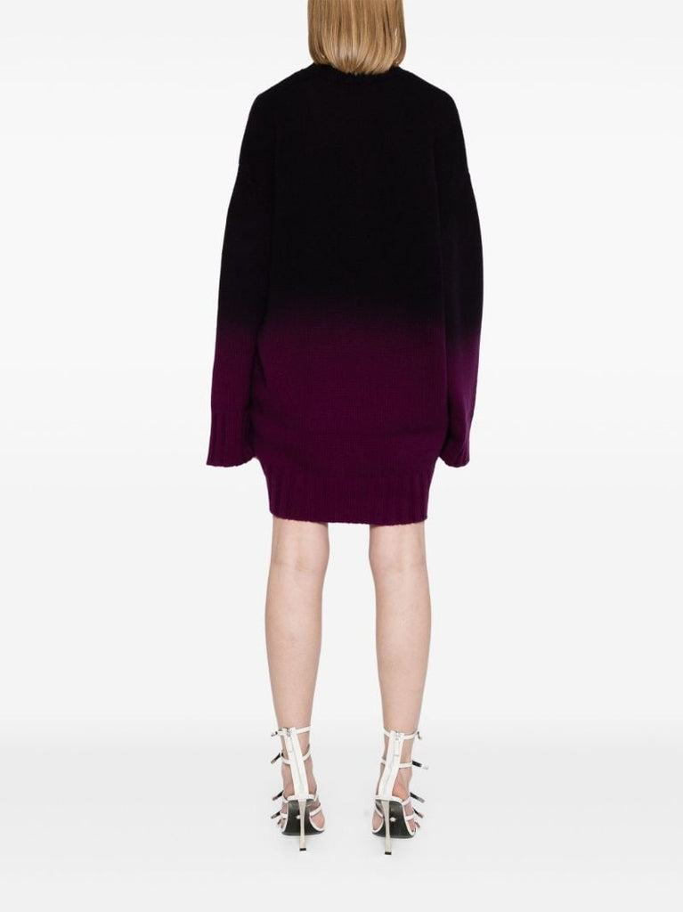 Purple Asymmetric OmbrÃ_x0083_Â© Jumper