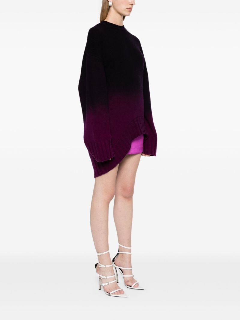 Purple Asymmetric OmbrÃ_x0083_Â© Jumper