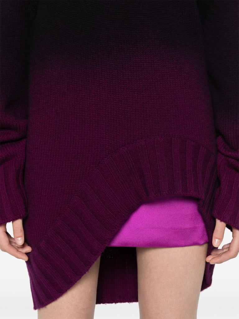 Purple Asymmetric OmbrÃ_x0083_Â© Jumper