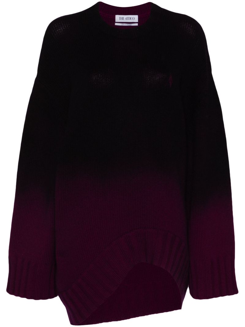 Purple Asymmetric OmbrÃ_x0083_Â© Jumper