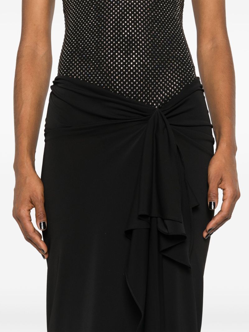 Blac Stud-embellished Midi Dress