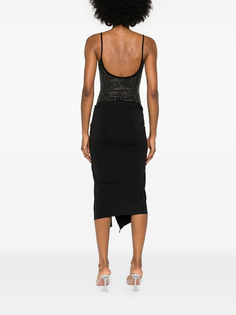 Blac Stud-embellished Midi Dress