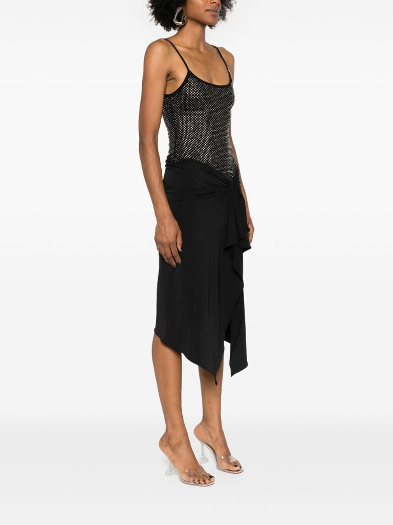 Blac Stud-embellished Midi Dress