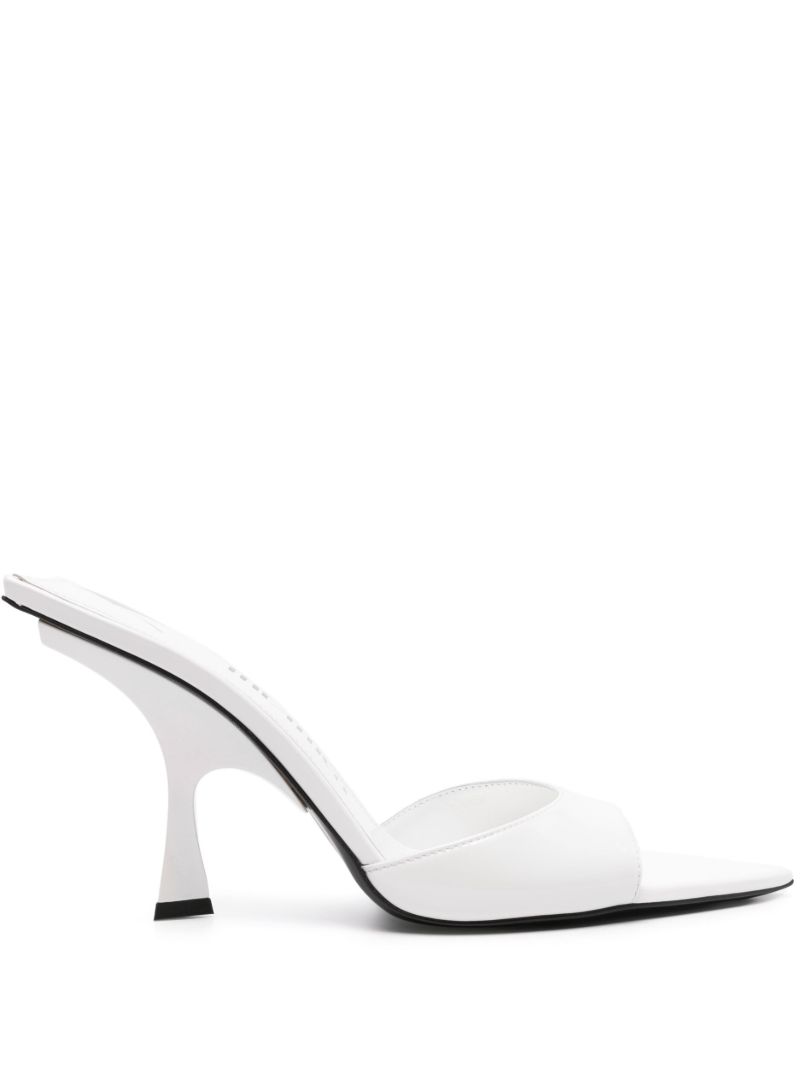 White Ester 95mm Mules