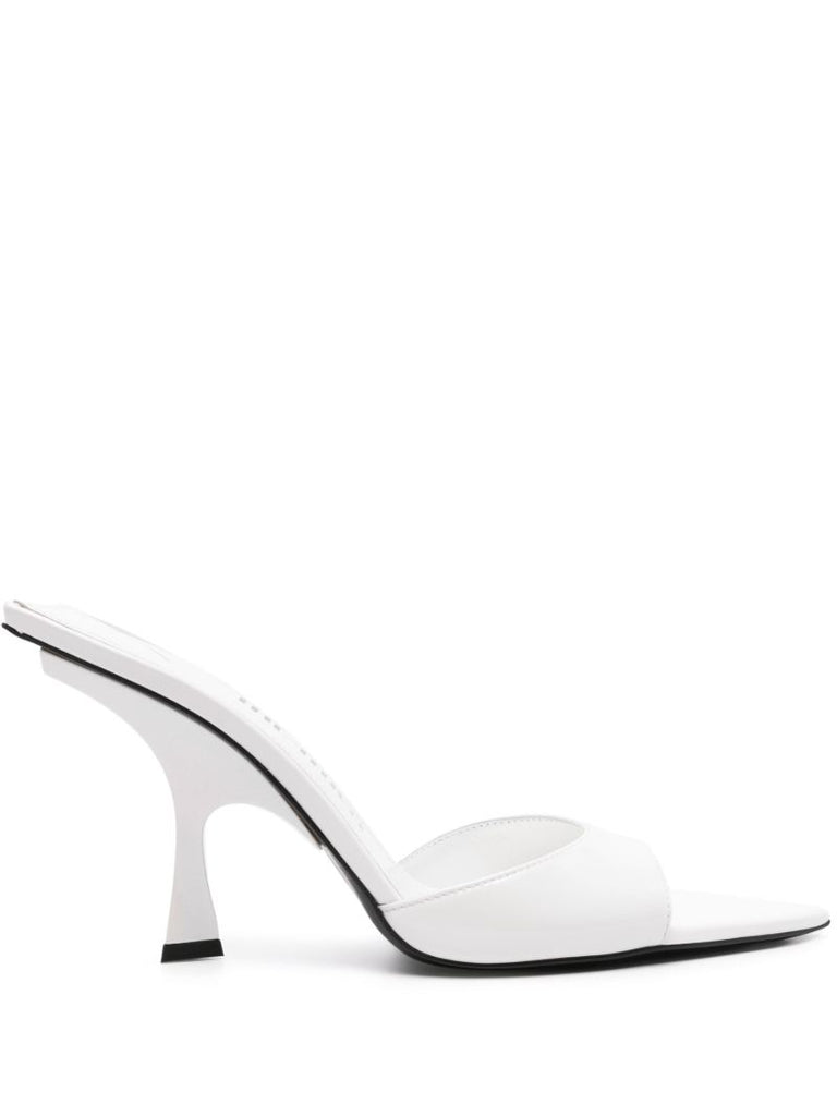 White Ester 95mm Mules