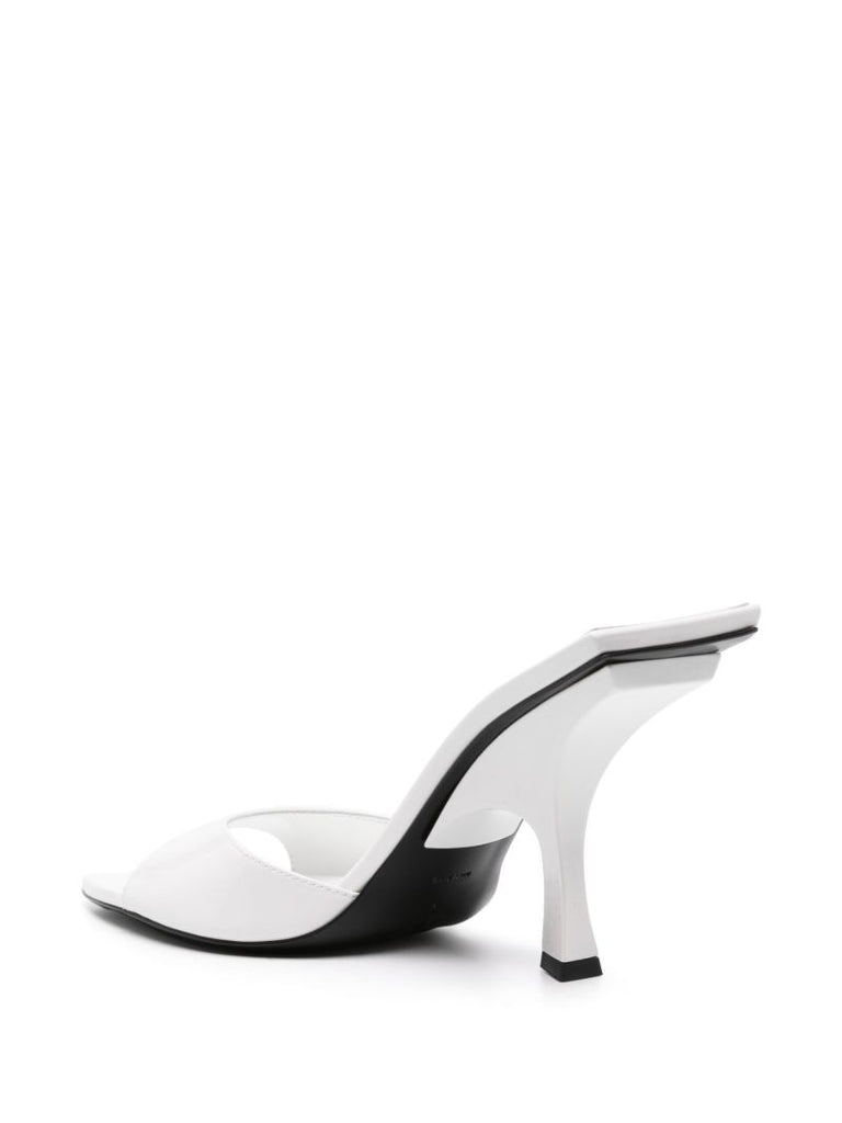 White Ester 95mm Mules