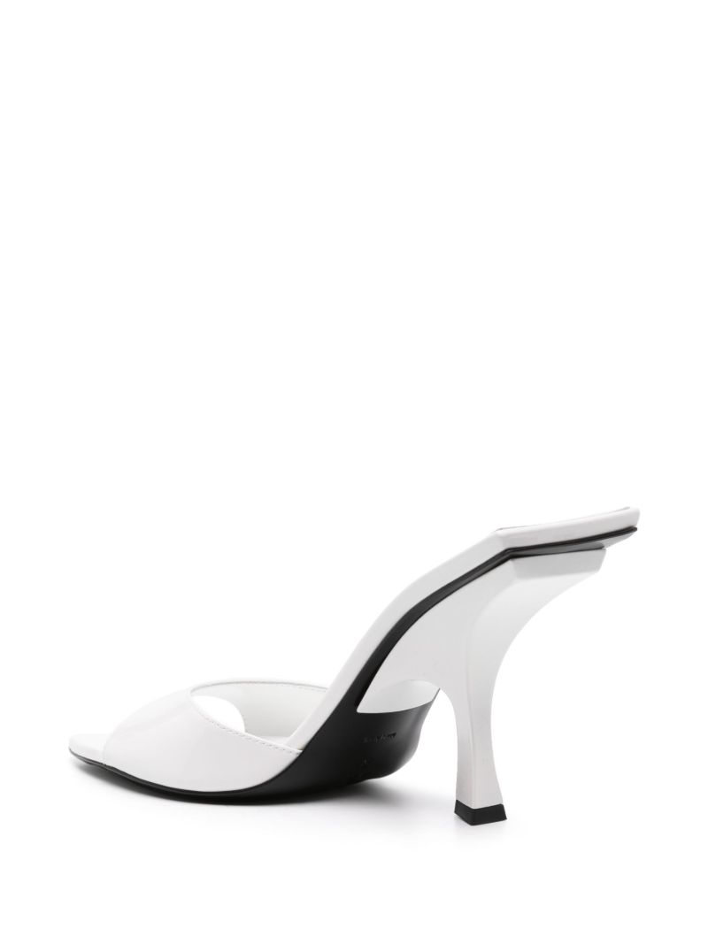 White Ester 95mm Mules
