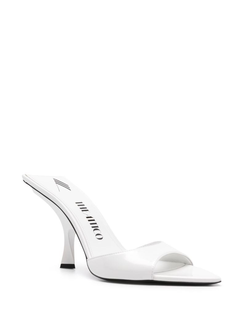 White Ester 95mm Mules