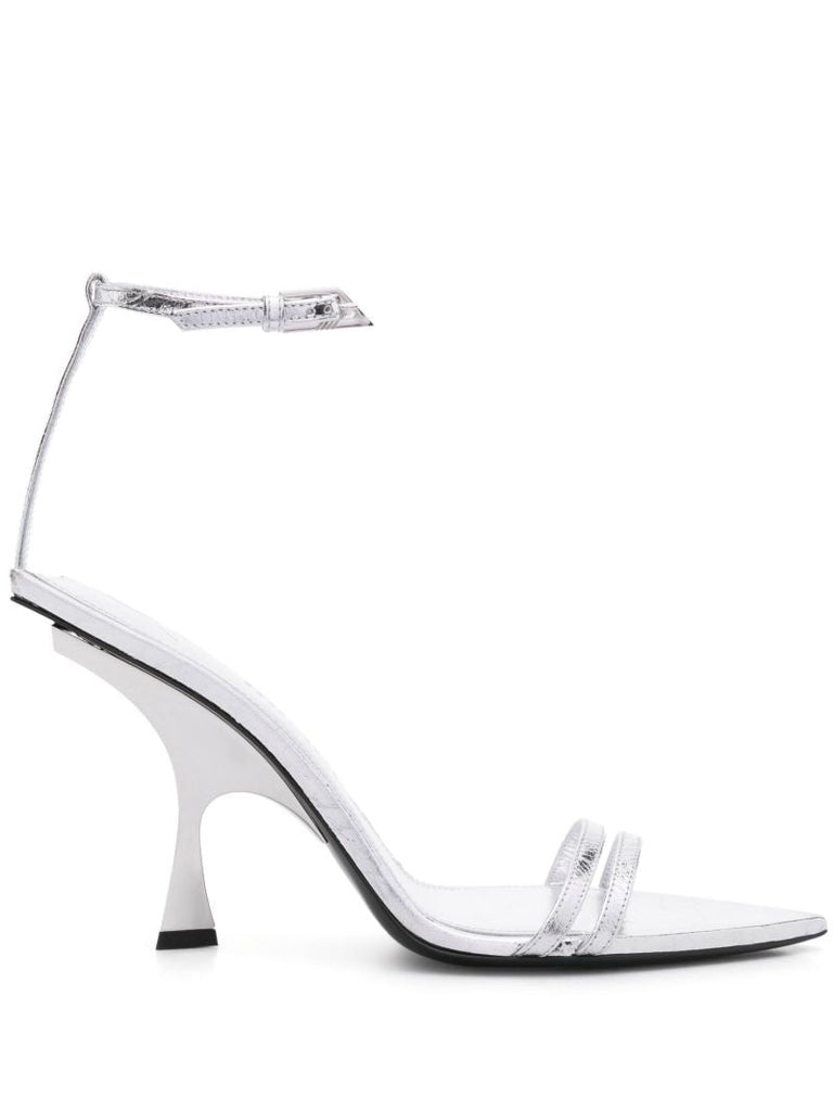 Silver Ester 95mm Sandals