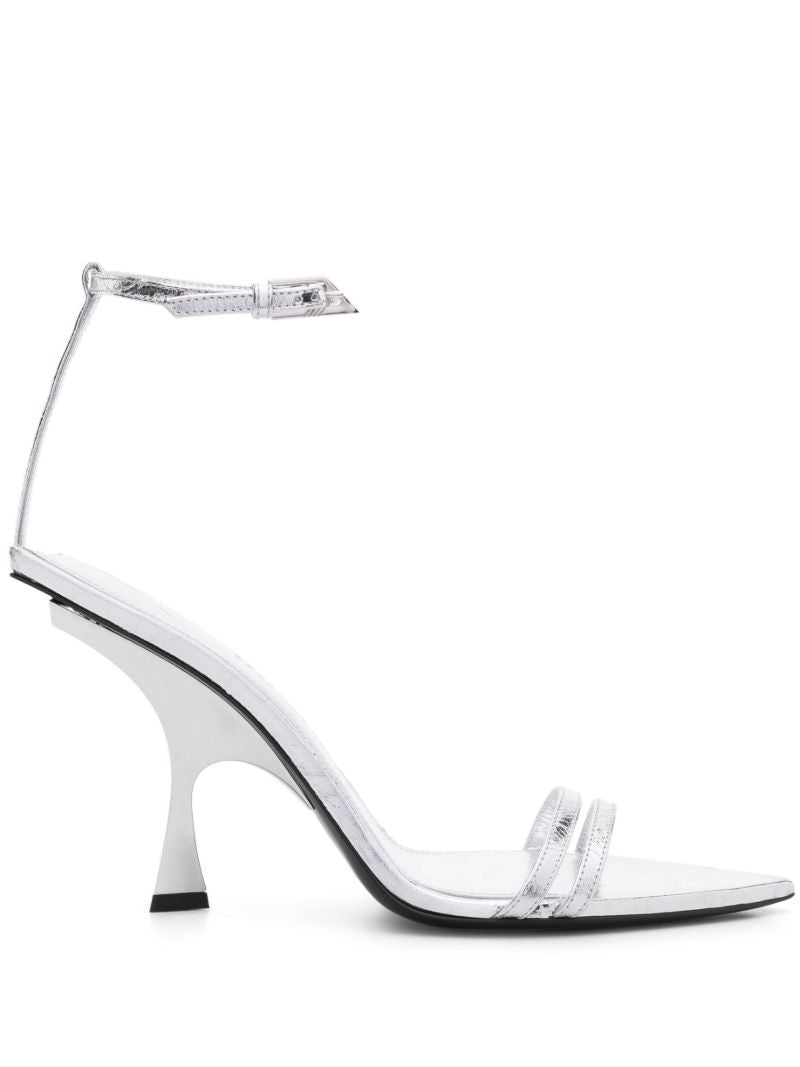 Silver Ester 95mm Sandals