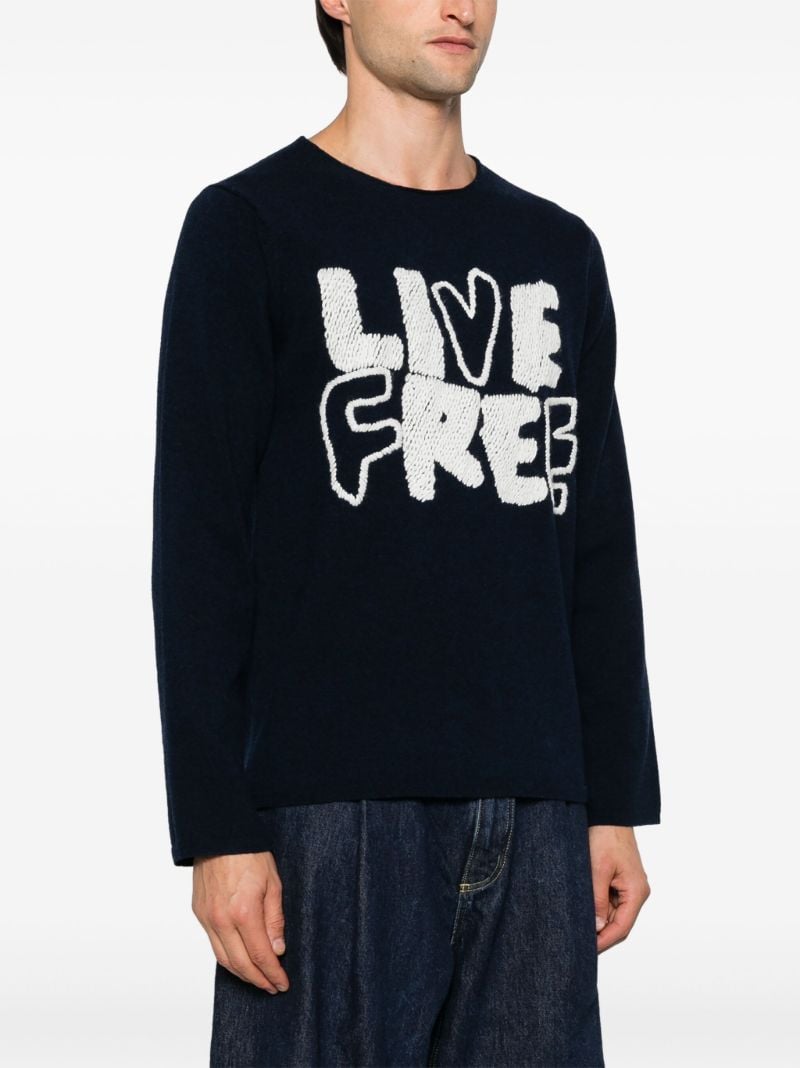 Embroidered Wool Sweater