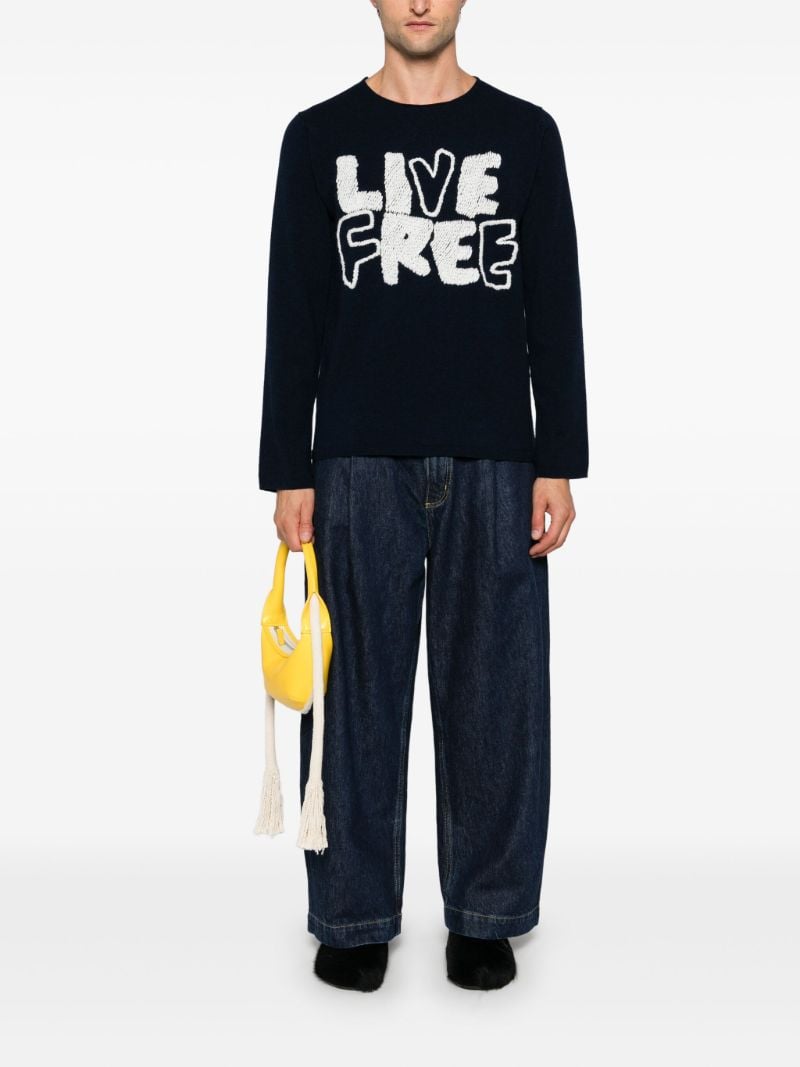 Embroidered Wool Sweater