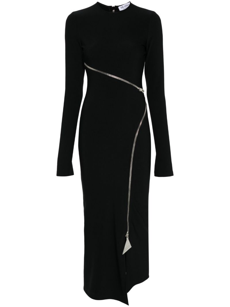 Black Cut-out Midi Dress