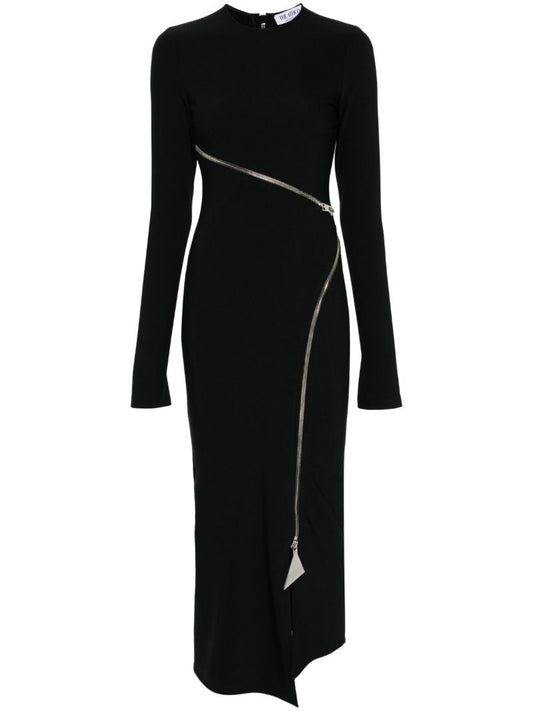 Black Cut-out Midi Dress