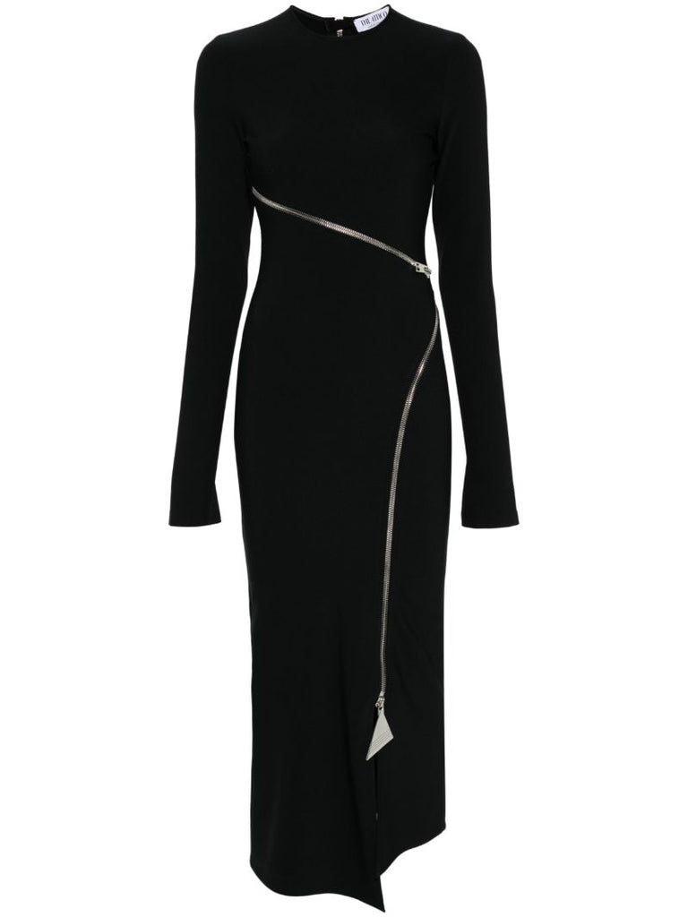 Black Cut-out Midi Dress