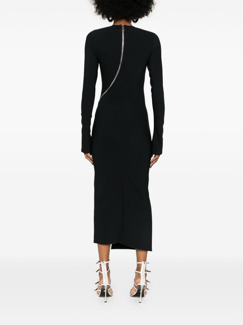 Black Cut-out Midi Dress