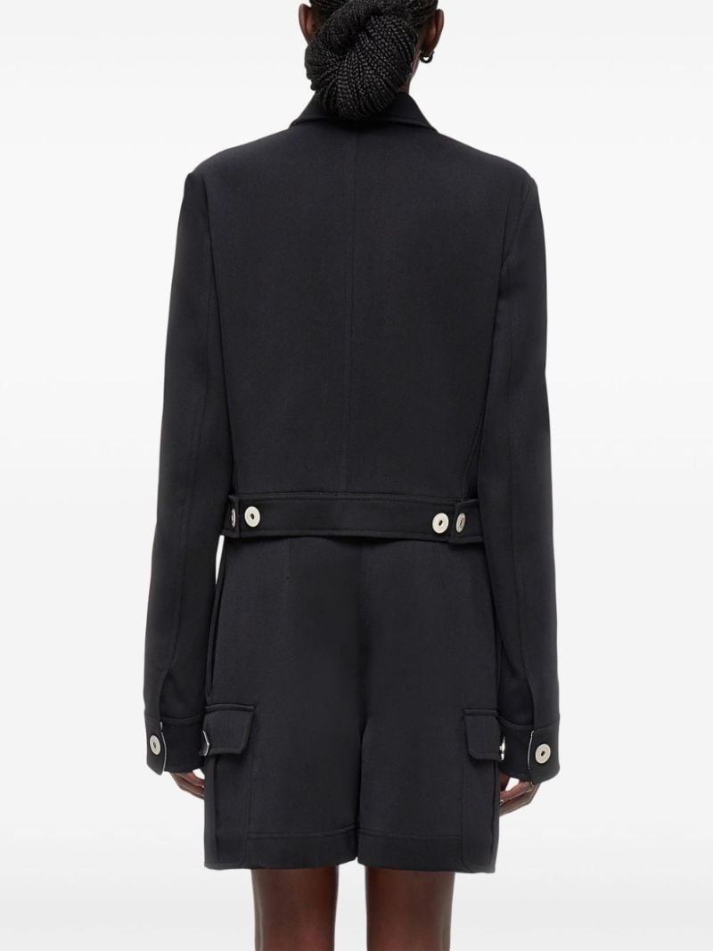 Black Single-breasted Wool Jacket