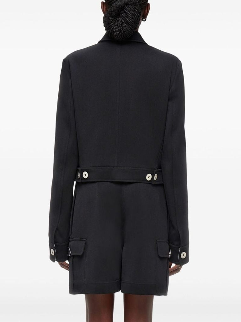 Black Single-breasted Wool Jacket