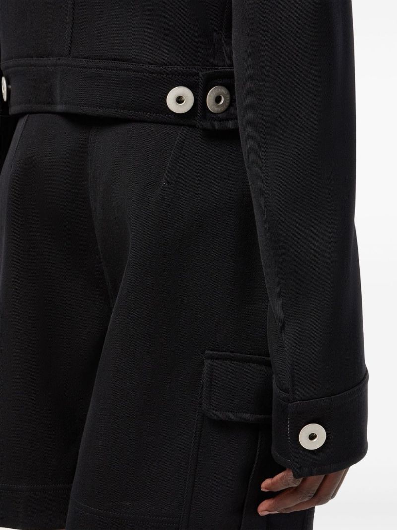 Black Single-breasted Wool Jacket