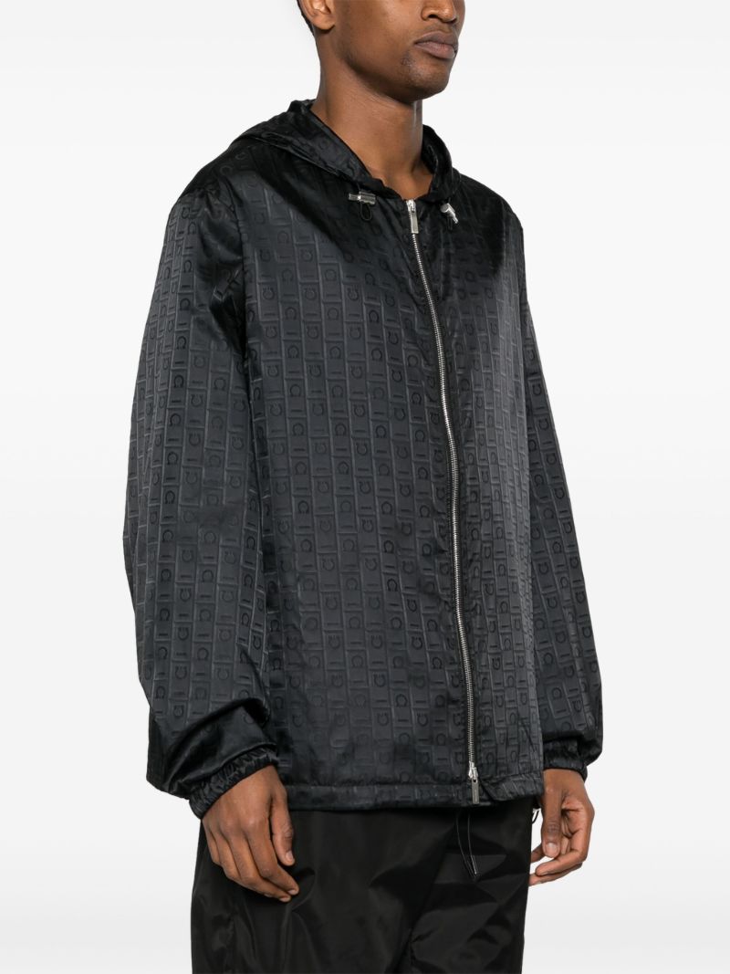 Black Gancini Hooded Jacket