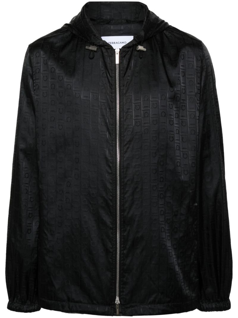 Black Gancini Hooded Jacket