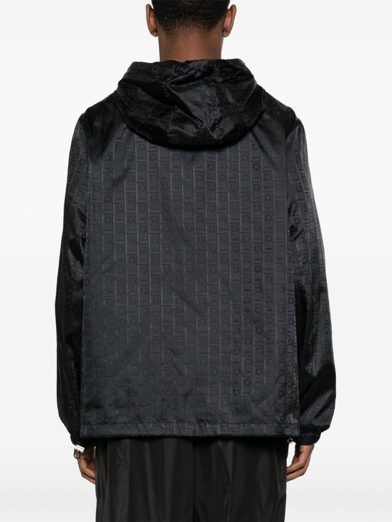 Black Gancini Hooded Jacket