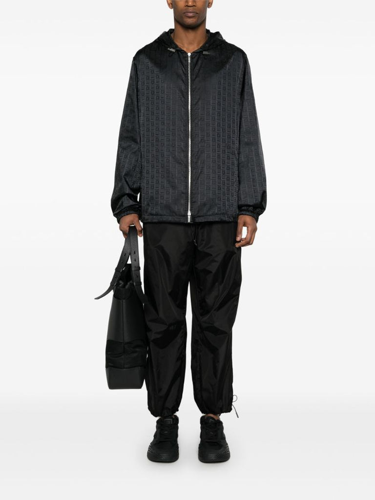 Black Gancini Hooded Jacket